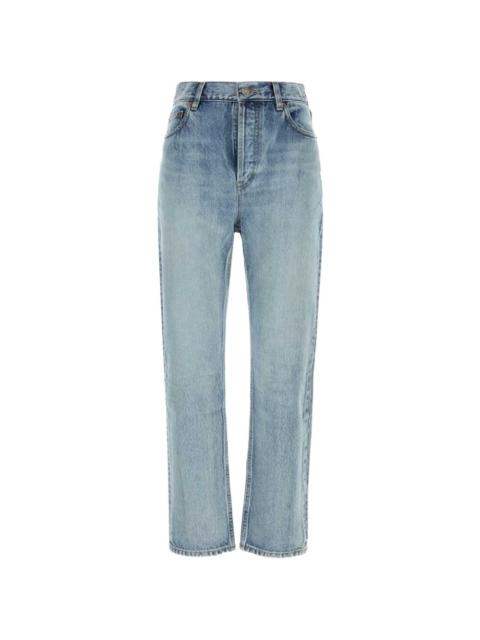 SAINT LAURENT 90's high-rise cropped slim jeans