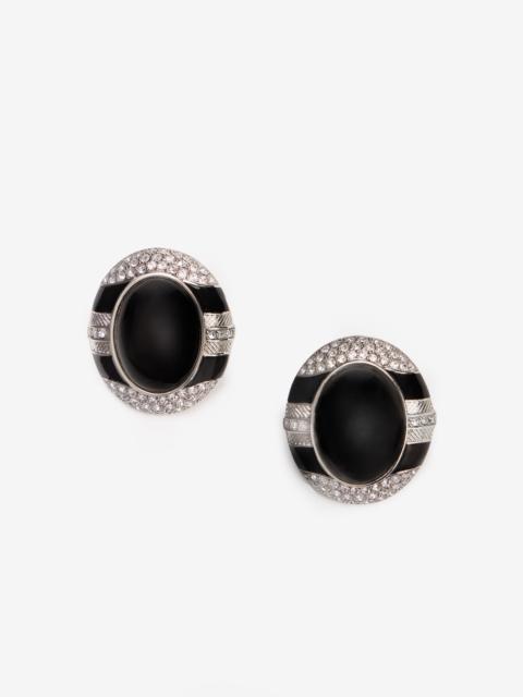Roberto Cavalli Earrings Black