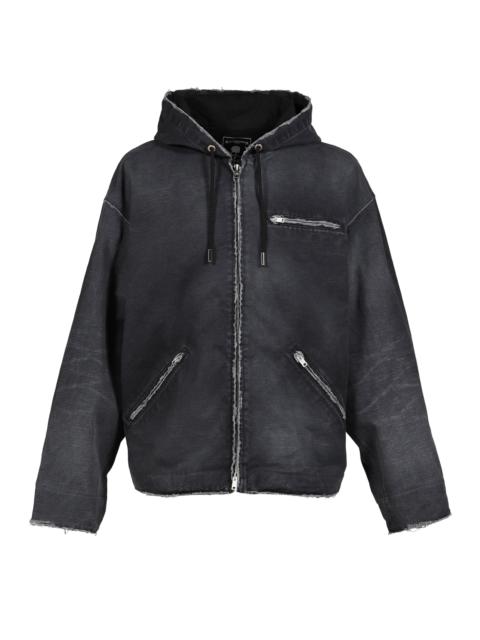 MASTERMIND WORLD HOODED WORK JACKET / BLK