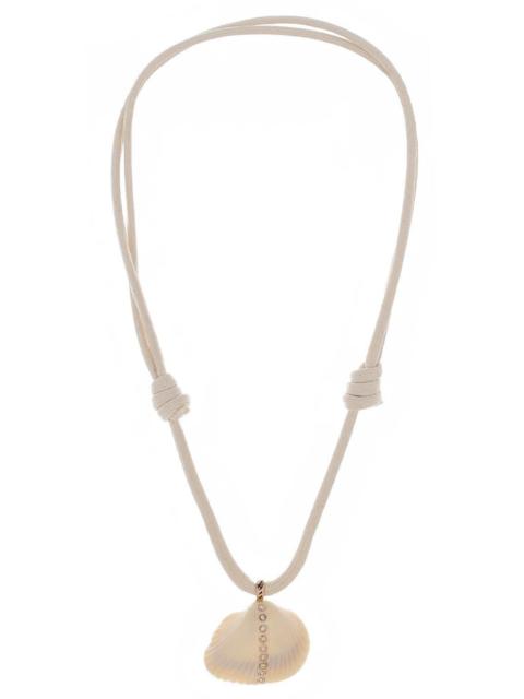 DEZSO Diamond Line Shell Necklace