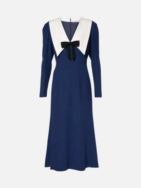 Alessandra Rich Envers bow-detail satin midi dress