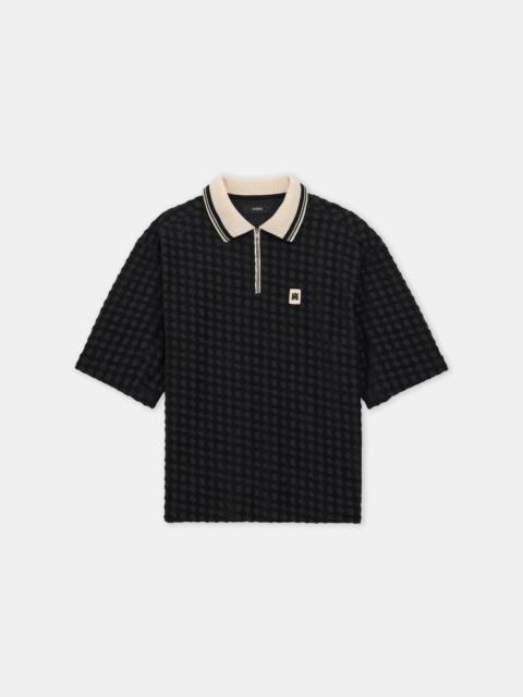 AMIRI MA QUAD ZIP TOWELING POLO