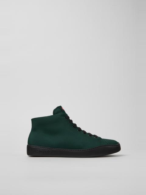 CAMPER Peu Touring Green Textile Sneaker Boots for Men.