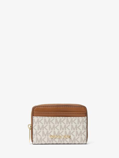 MICHAEL KORS Jet Set Travel Medium Logo Zip-Around Card Case
