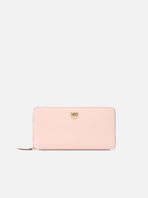 PINKO ZIP-AROUND LEATHER PURSE