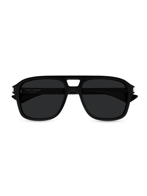 SAINT LAURENT Men's Sl 881 Navigator 55MM Acetate Sunglasses - Black