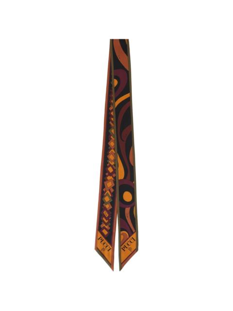 PUCCI Pucci Mixed-print Silk Bandeau