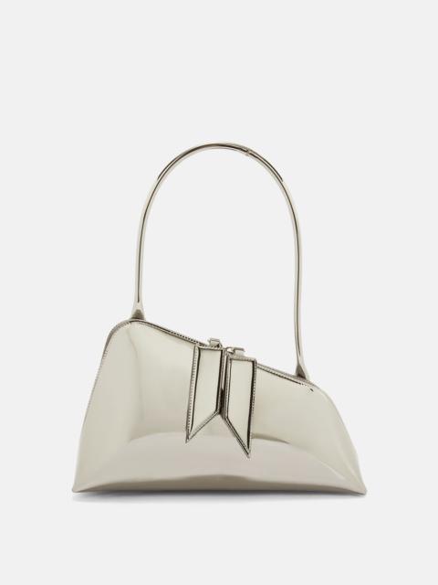 THE ATTICO ''SUNRISE'' SILVER SHOULDER BAG