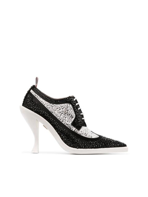 Thom Browne crystal-embellished 105mm derby shoes