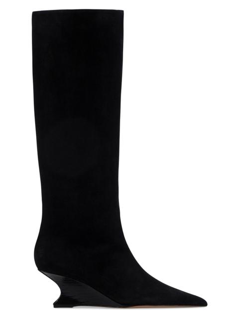 PARIS TEXAS Women's Nina 50MM Leather Knee-High Boots - Black