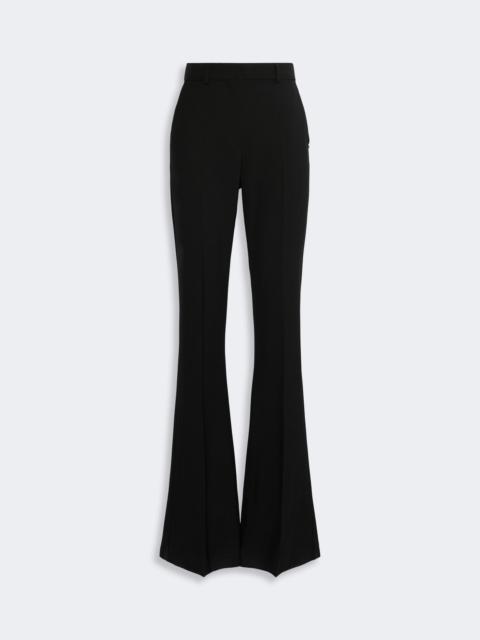 Sportmax FEBE Flared stretch wool trousers - BLACK