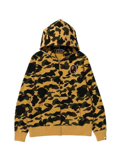 A BATHING APE® 1St Camo Ape Head Patched Full Zip Hoodie (FW22) "Yellow" 1I80 115 016