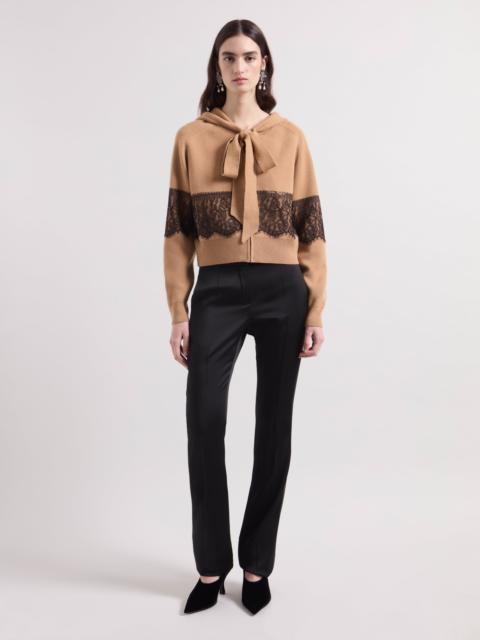 NINA RICCI Camel Cashmere Hoodie