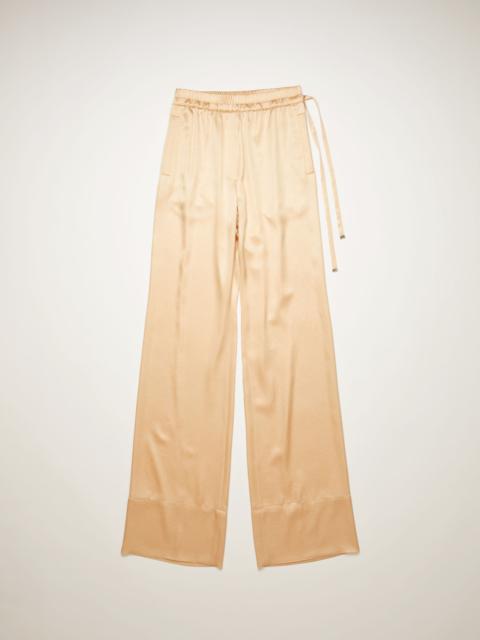 Acne Studios Satin trousers pale orange