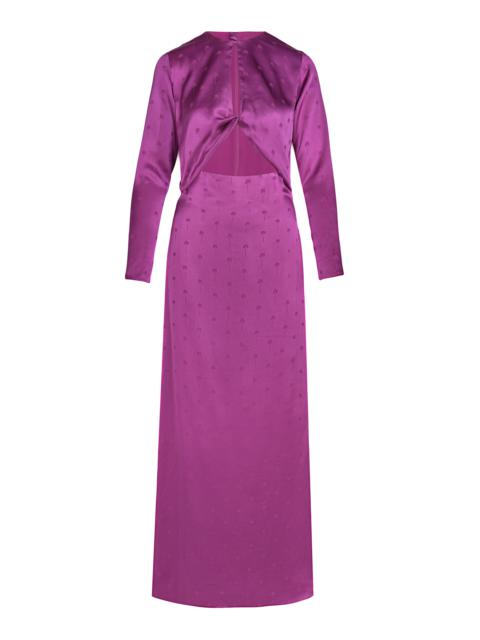 Leona Valiente Silk Maxi Dress purple