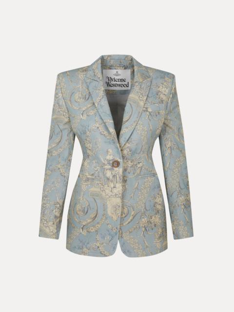 【送料&関税込】Vivienne Westwood Jacket lauren Lauren toile de Jouy cotton jacket in blue - Vivienne