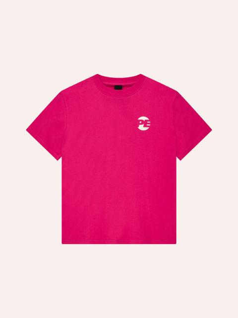 P.E NATION VOLTAGE RELAXED TEE IN COSMO PINK