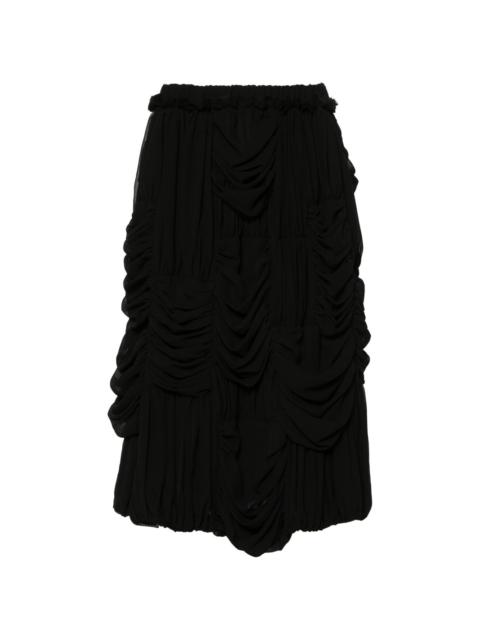 Comme des Garçons Comme des Garçons draped midi skirt