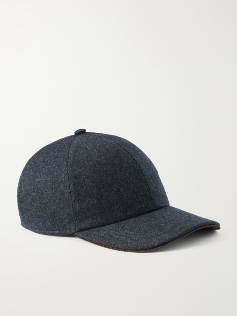 Canali Logo-Appliquéd Wool Cap