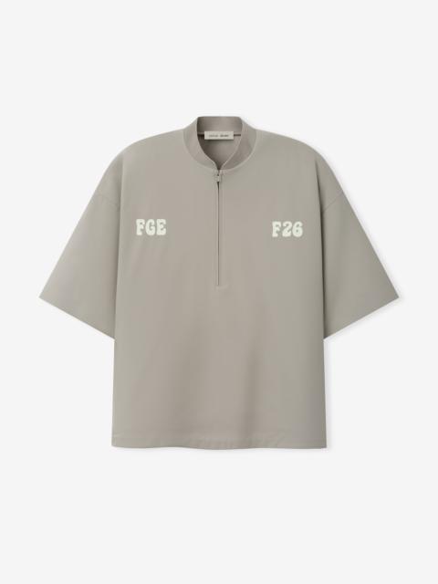ESSENTIALS Half Zip Baseball Shirt