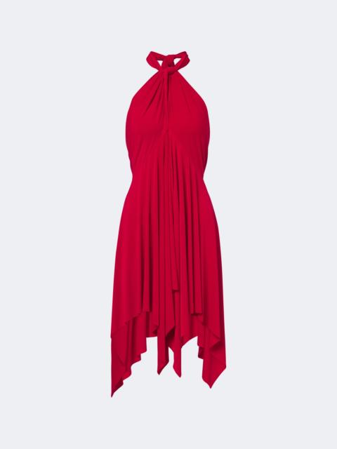 NORMA KAMALI Draped open-back asymmetric minidress