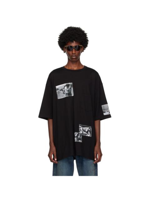 TAKAHIROMIYASHITA TheSoloist. Black Photo Patch T-Shirt