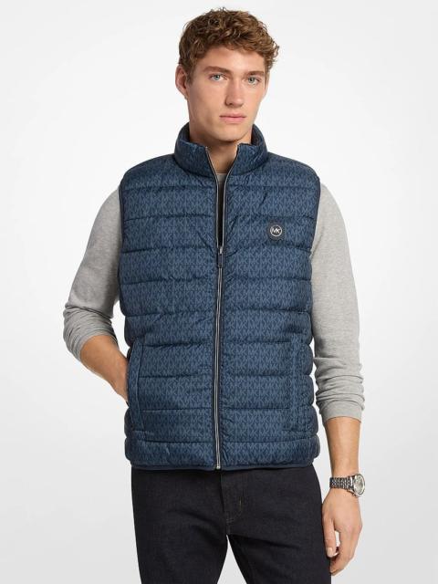 MICHAEL KORS Abbou Signature Logo Reversible Vest