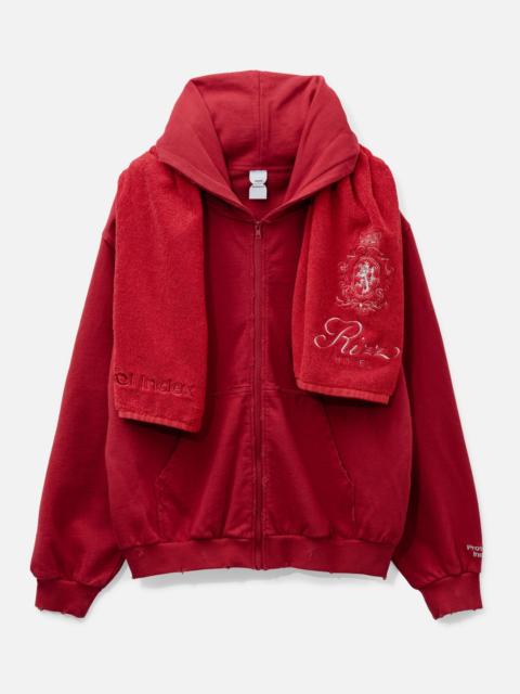 Protocol Index TERRY TOWEL ZIP HOODIE