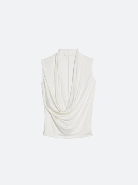 SLEEVELESS COWL TOP