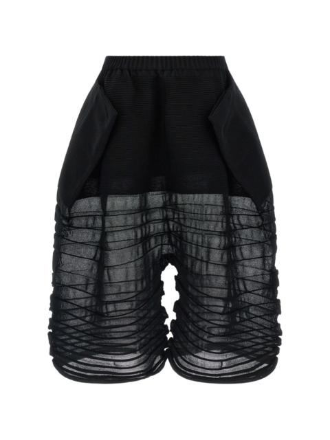 ISSEY MIYAKE elasticated shorts