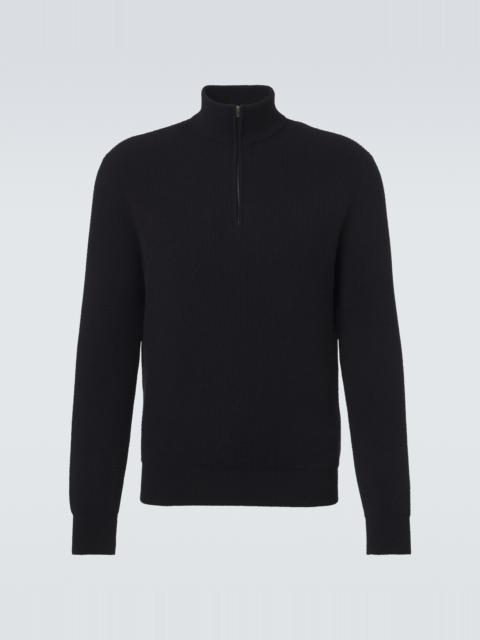 AGNONA Cashmere half-zip sweater