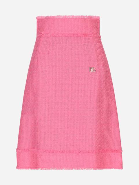 Dolce & Gabbana Raschel tweed midi skirt