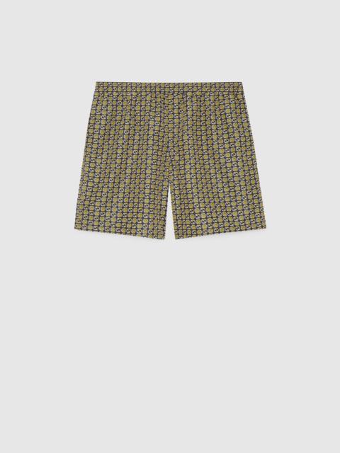 GUCCI Interlocking G print nylon swim shorts