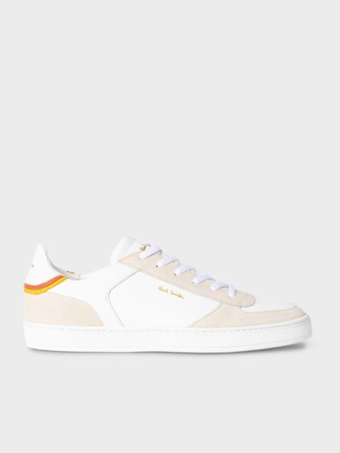White Leather 'Destry' Trainers