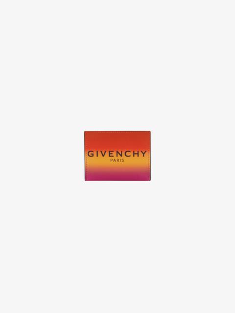 Givenchy GIVENCHY PARIS card holder in faded effect leather