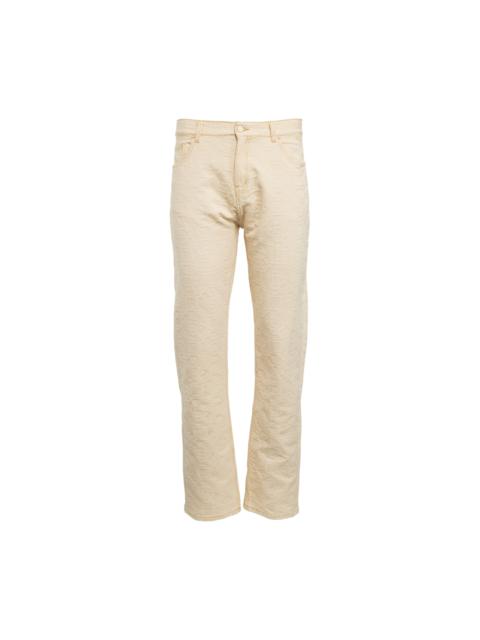 CASABLANCA Monogram Jeans Cream White - Wrong Weather