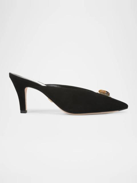 VERONICA BEARD Rochelle 75MM Suede Mules
