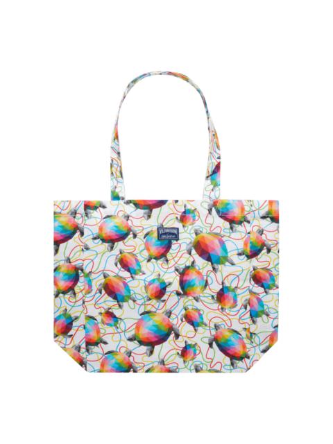 Vilebrequin Linen Tote Bag Tortugas - Vilebrequin x Okuda San Miguel