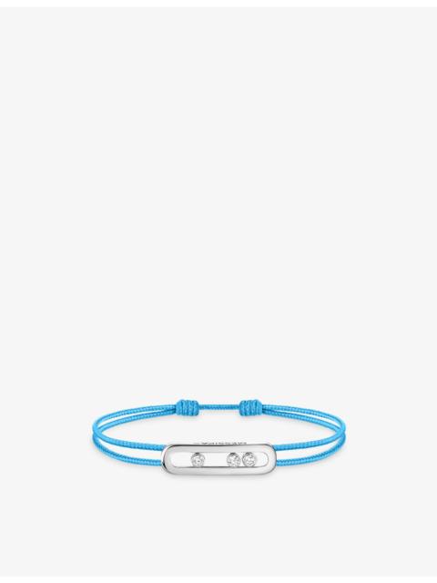 MESSIKA Messika Care(s) 18ct White Gold and 0.09ct Diamond Cord Bracelet