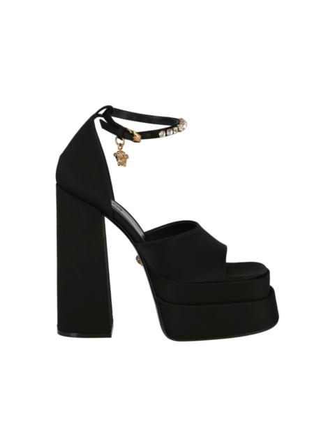 Versace Aevitas 160mm Pointy Platform Sandals Black (Women's)