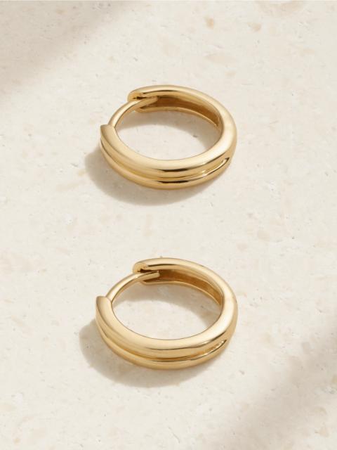 STONE AND STRAND Essential 14-karat Gold Hoop Earrings