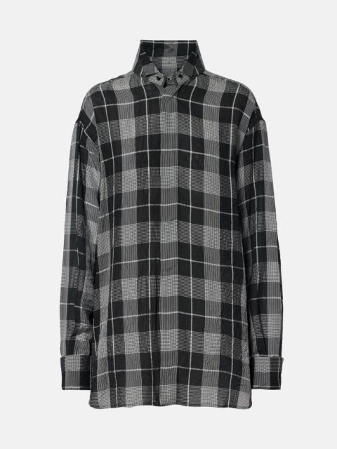 PHOEBE PHILO Checked twill shirt