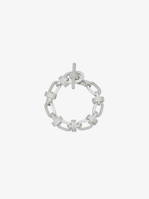 SAINT LAURENT deco chain bracelet in metal