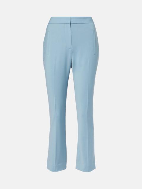 VERONICA BEARD Arte cropped wool-blend slim pants