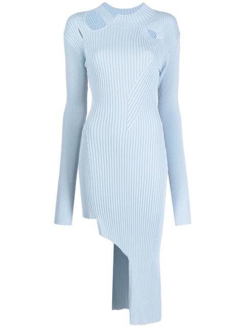 FENG CHEN WANG ribbed-knit cut-out dress