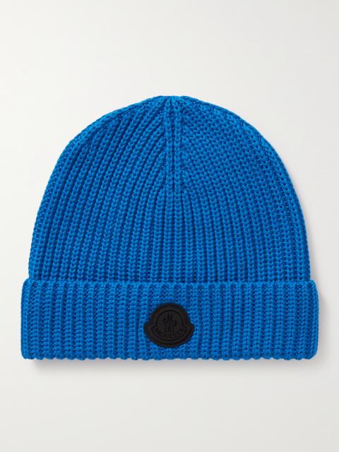 Moncler Logo-Appliquéd Ribbed Cotton Beanie