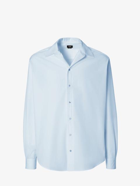 FENDI Shirt Light blue poplin shirt