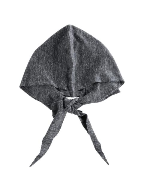 Omar Afridi marl-effect triangular hoodie