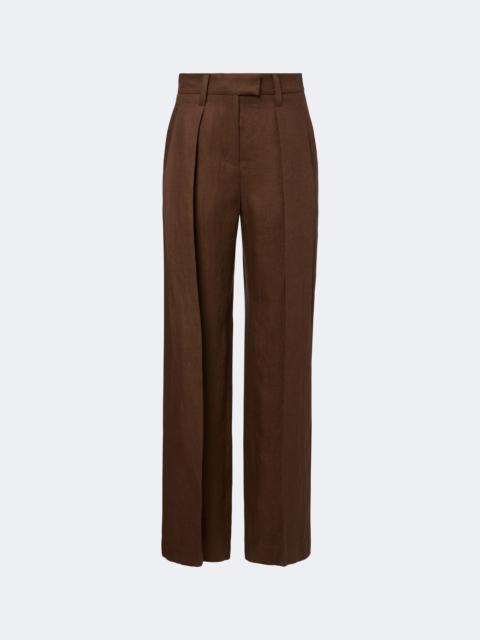 Brunello Cucinelli Monili linen wide-leg pants