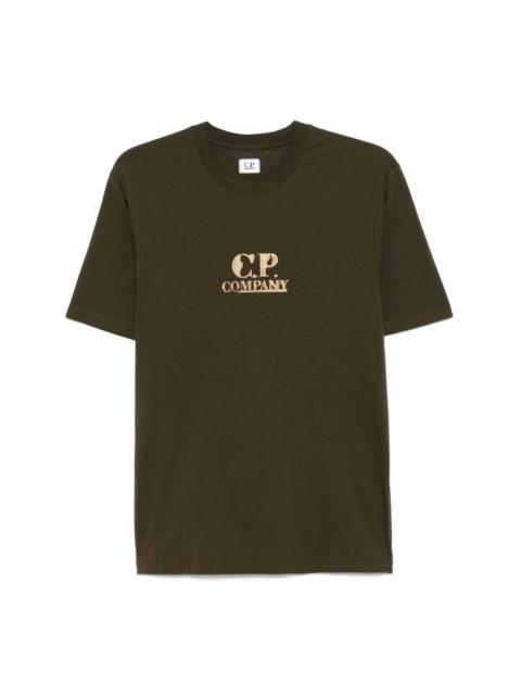 Tシャツ・カットソー C.P. COMPANY Men T-shirt Green 18CMTS087A006374G 683 C.P. Company 20/1 Jersey Boxy Logo T-Shirt | Apparel » Buy